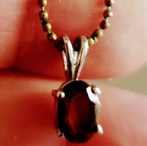 Genuine garnet pendant